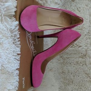 Pink suede Christian Louboutin